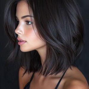 Solid Color Shoulder Length